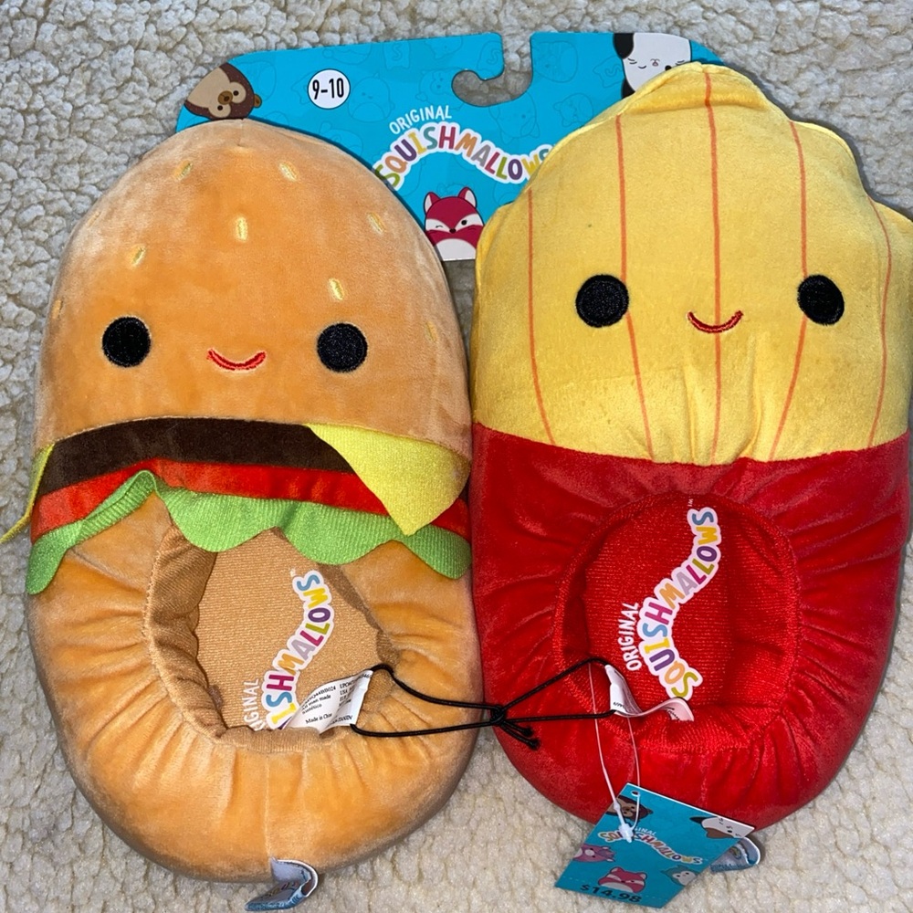 Squishmallows Cheeseburger and Fries Plush Duo size 9-10